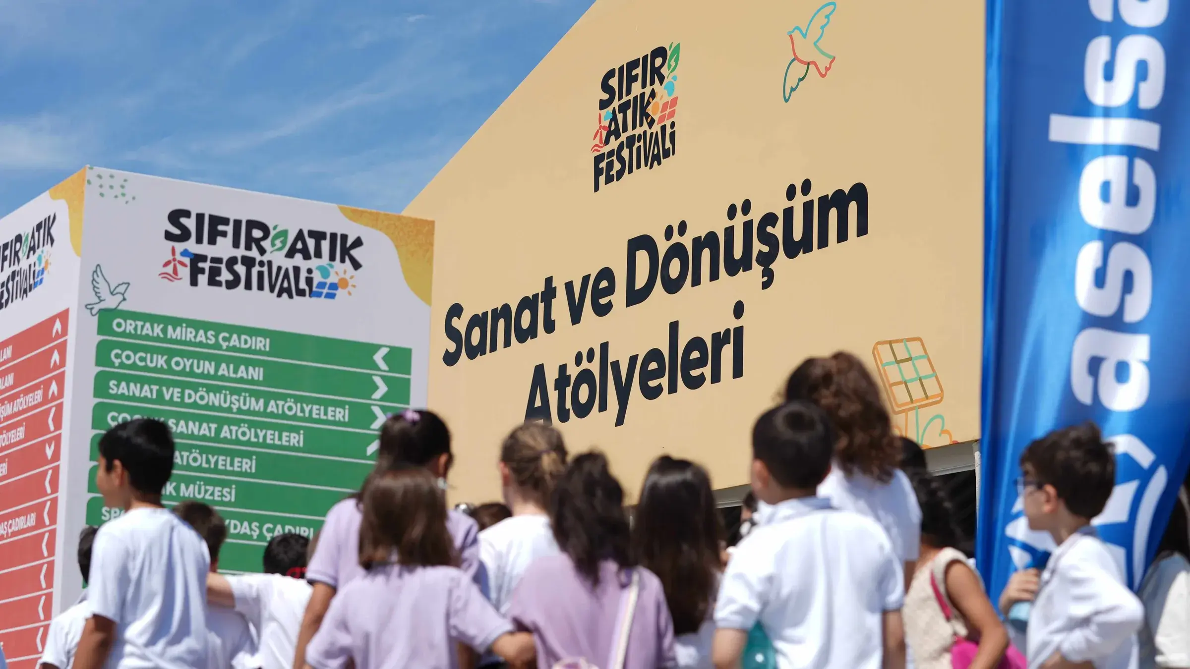 Etnospor Kültür Festivali alanının kuş bakışı görünümü